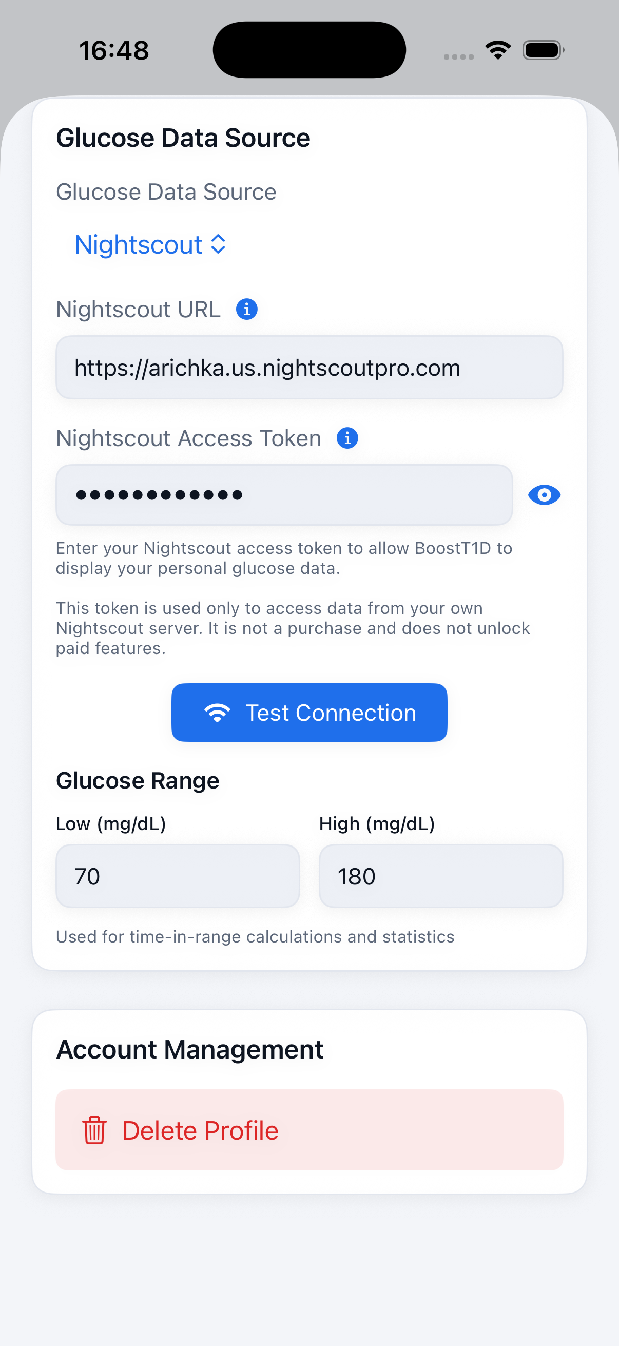 Glucose data source