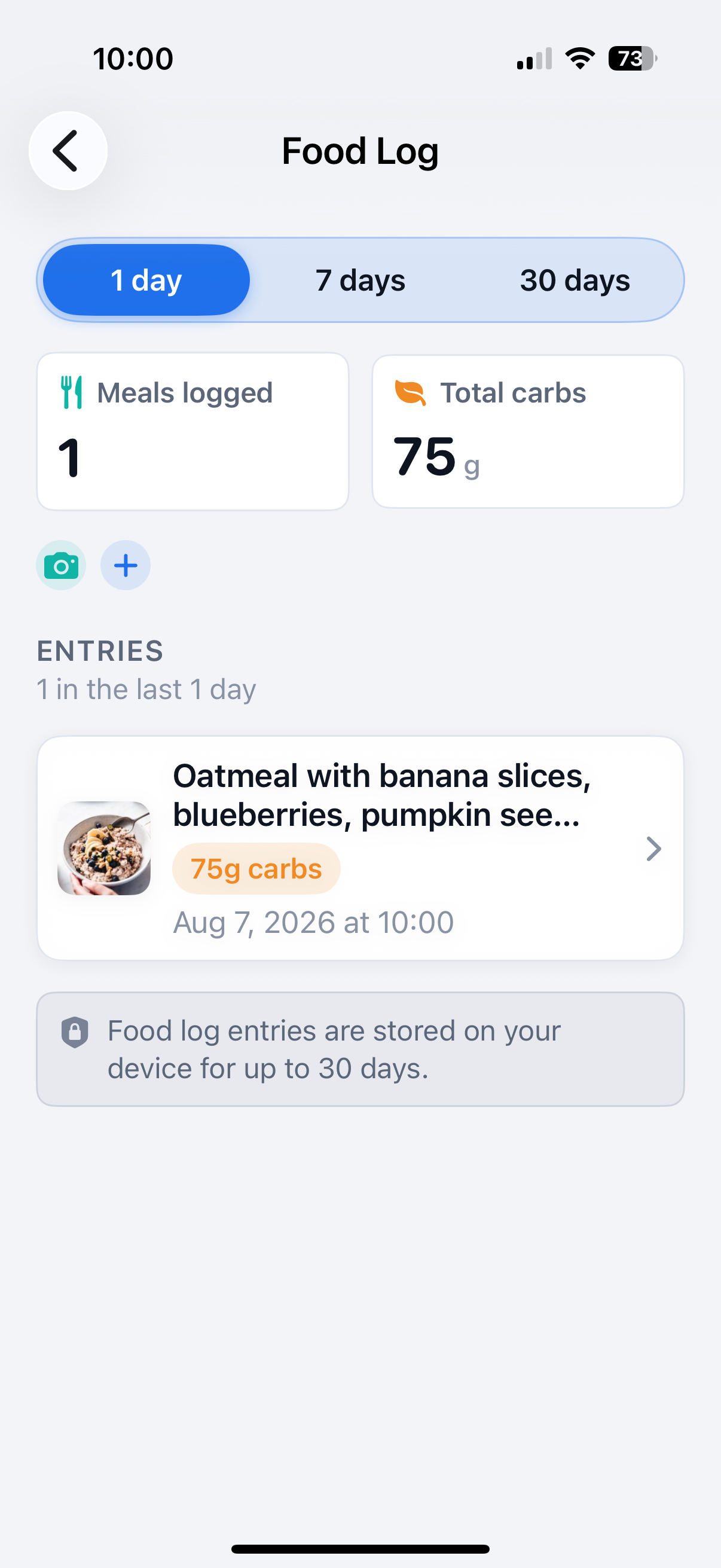 Food log